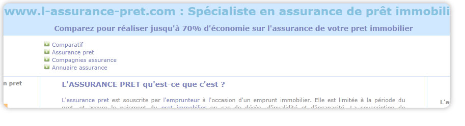 L’assurance pret