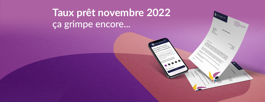 Taux pret novembre 2022
