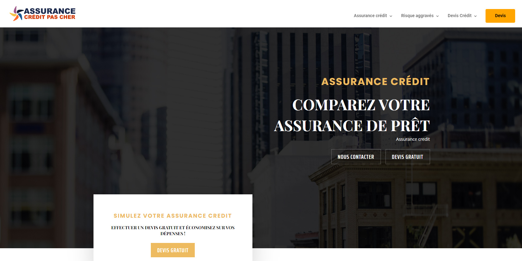 assurance credit pas cher